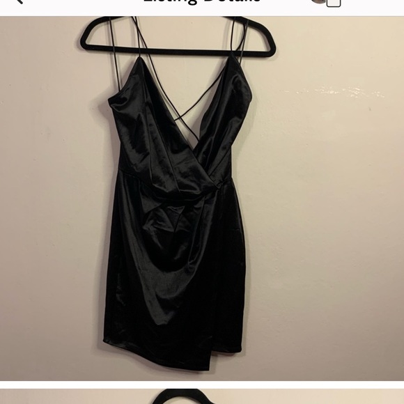 Fashion Nova Always a Flirt Satin Dress- new without tags - Picture 3 of 3